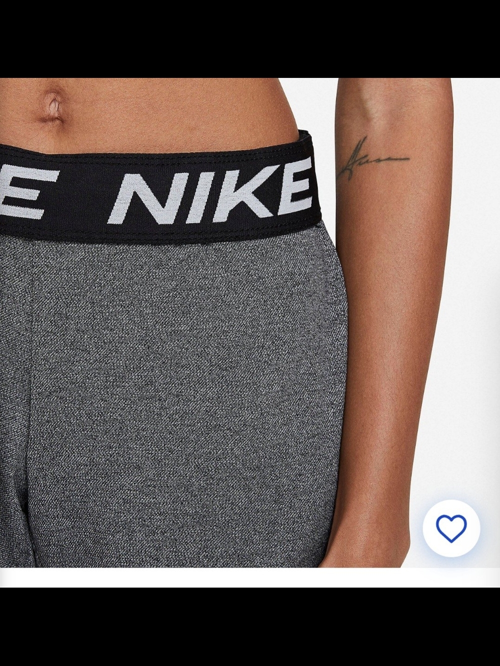 Nike Women’s Grey Logo Waistband Shorts